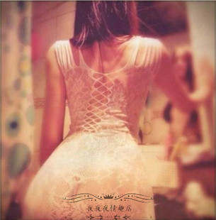 高档成人情趣内衣真人女士制服连体包臀性感紧身透明开档诱惑套装