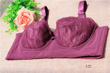 蚕丝蛋白五排扣无海绵调整型文胸大胸超薄纯棉透气收副乳聚拢内衣