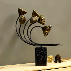 现代中式摆件工艺品创意样板房客厅装饰品软装配饰电视柜招财摆设