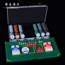 Crown Texas Holdem Chip Set 100 200 300 500 600 piece set to send tablecloth