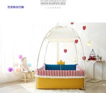 International direct delivery Korean baby wide kapok bed game bar with toy hanger multicolor