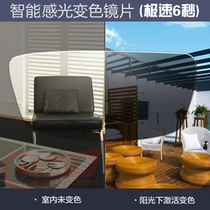Ultra-fast film color aspherical anti-UV anti-radiation color-changing eyeglass lenses