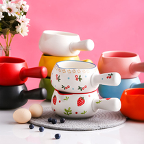Mini ceramic milk pot non-stick pot gas stove suitable for cooking mask pot electric pottery stove single handle baby supplement single