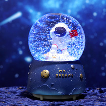 Astronaut astronaut crystal ball ornaments Music Box Music box boys boys and children birthday Christmas gifts