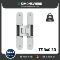 Spot German imported Simonswerk hidden hinge hinge bearing 80kg wooden frame door TE340 3D