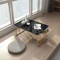 Nordic stone tatami tea table window small coffee table small table floor balcony carpet table short tea table Kang table