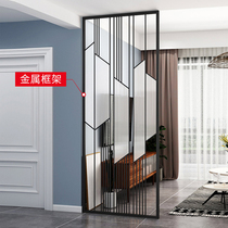 European-style glass screen partition living room to block home decoration net red luxury porch modern simple iron art