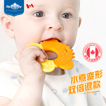 Baby tooth sticks baby tooth glue toys can be boiled anti-eating hand artifact appease bite glue full soft silicone
