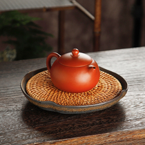 Coarse pottery rattan coasters pots dry soaking tables Purple sand pots teapots mats tea trays trays water storage Japanese-style pots lidden bowls
