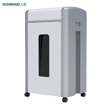 Sanmu (SUNWOOD)819 office commercial shredder file shredder double entrance safe touch stop for 60 minutes (19 sheets 30L trash can shredded paper shredded CD card