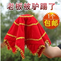 Dance handkerchief two people turn non-one pair of test square dance Northeast Yangko adult handkerchief octagonal dancing hand silk flower