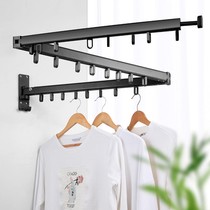 Shrinkable drying rack invisible foldable without balcony railing embedded household bedroom simple indoor small