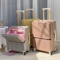 Sweet Things Bag Suitcase Universal Wheel Pc Password Pull Bar Case Woman Ultralight USB Charging Front Opening Don Case