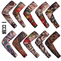 Tattoo Cuff seamless outdoor set sleeves Men and women Flowers Arm Riding Drive Sunscreen Equipped with tattooed arm sleeve patterned arm sleeve