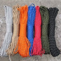 Multi-purpose 9-core high reflective umbrella rope lifeline DIY decorative woven bracelet rope binding traction rope tent rope