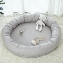 INS Multifunctional Super Large Round Baby Sleeping Small Bed Children's Room Play Game Cushion Baby Bed