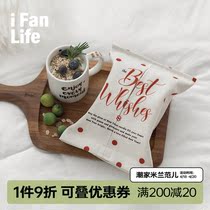Fan Shop Christmas New Year Nordic Red Tissue Sleeve Cartoon Towelry Package Creative High-end Tissue Box Living Room