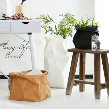 lazylife加厚牛皮纸袋收纳袋创意收纳盒家居衣物杂物花卉收纳装饰