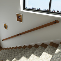 European-style elderly non-slip against the wall wooden stair handrail home solid wood indoor corridor kindergarten Villa simple modern