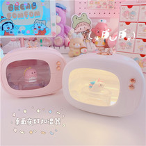Cute Unicorn Unicorn TV Styling Night Light Humidifier Student Dorm Air Tonic Dinosaur Girl Heart Gift
