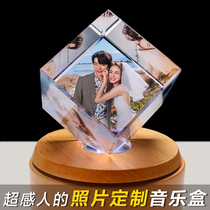 Tanabata Valentine's Day Gift Crystal Ball diy Music Box Wedding Gift for New Couples Best Friends Creative Wedding Wife