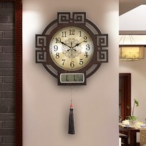 New Chinese hanging clock Wanyear calendar China Wind creativity Living room Home clock Fashion retro atmosphere wall-mounted clocks