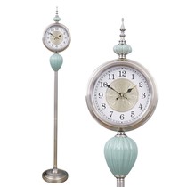 American retro living room Creative mute floor clock European metal fashion modern personality Bell luxury hour watch