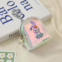 Transparent Caring Cartoon Zero Wallet Girl Students Laser Mini Creative Bag Pendant Summer Small Wallet Batch