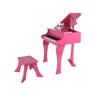 hape30键钢琴粉色木质三角立式宝宝益智早教木质儿童玩具e0319