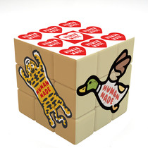 Japanese home furnishings customized third-order love Rubiks cube flying duck Tiger burger polar bear dog love gift