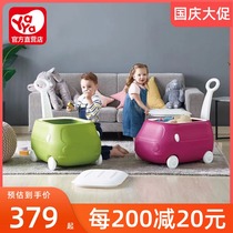 South Korea imported yaya yaya childrens storage box cartoon cute baby trolley storage box toy sliding cart