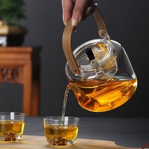 Hammer pattern glass steamed tea boiling teapot lift beam brewing teapot household electric pottery stove kettle black tea Puer tea boiling machine