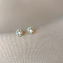 Smiles and laughs in Italy Tenderness is wonderful natural emerald pearl jade earrings Ethtemperament Earrings