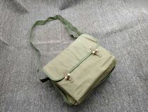 80 s old goods 7312 old-fashioned satchel authentic army Red Guards schoolbag liberation bag revolutionary green satchel bag