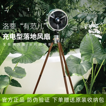 Lofree Lofree has a fan L Electric fan shaking his head high wind volume floor charging low noise timing remote control Knight silver