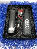 Audi car 4s shop logo can be customized set of thermos cup umbrella keychain