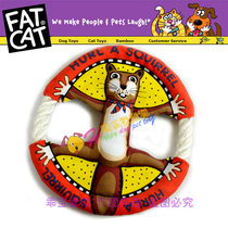 Red Edge Forest Squirrel Frisbee American FatCat Canvas Rope Frisbee Dog Toys Pet Toys
