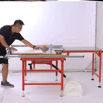 High-power woodworking dust-free child mother saw push table saw home decoration invisible rail decoration saw double invisible track