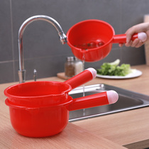 Kitchen thickened large plastic gourds and water scoop gourds and scoop scoop scoop shampoo scoop odor-free fall shui yao