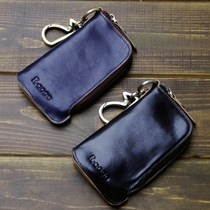 Break color clear goods RMB69  R-cose retro genuine leather key wrap head layer soft cow leather lock spoon container large capacity