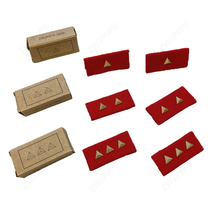 The hand-made material for the collar of the soldiers of the Anti-Japanese Army in World War II