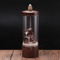 Reverse flow incense burner windproof creative household indoor viewing smoke flow agarwood sandalwood stove reverse flow incense ornaments