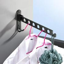 Punch-free balcony drying rack folding clothes bar indoor drying suit artifact cold clothes rack rack rack