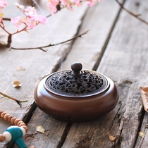 Retro Xuande stove Pure copper hand warmer for Buddha aromatherapy stove Incense tea incense burner Bedroom incense powder stove Incense burner incense plug