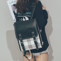 ER college style backpack womens bag New Korean version of large capacity high school students campus schoolbag Joker backpack