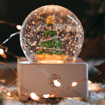 Christmas crystal ball girl dream music box girl gift children birthday gift Unicorn Girl Music Box