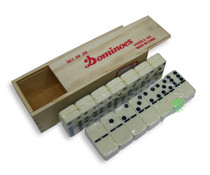 5010 double six nailed ivory wooden box melamine domino set 28 DOMINOES