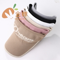 2020 Spring Summer New Empty Top Lady Outdoor Sports Sun Hat Knit Cotton Thread Duck Tongue Cap Letters Baseball Cap