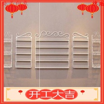 European-style nail polish glue shelf Wrought iron nail shop display rack cosmetics wall-mounted nail polish glue display goods