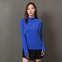 Speed Dry Clothes Long Sleeves Women Outdoor Hiking Climbing Suit Spring Summer Zipper Fitness Running T-shirt Quick Dry Sports Clothes